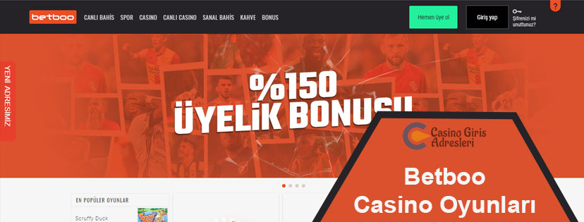 Betboo Casino Oyunları